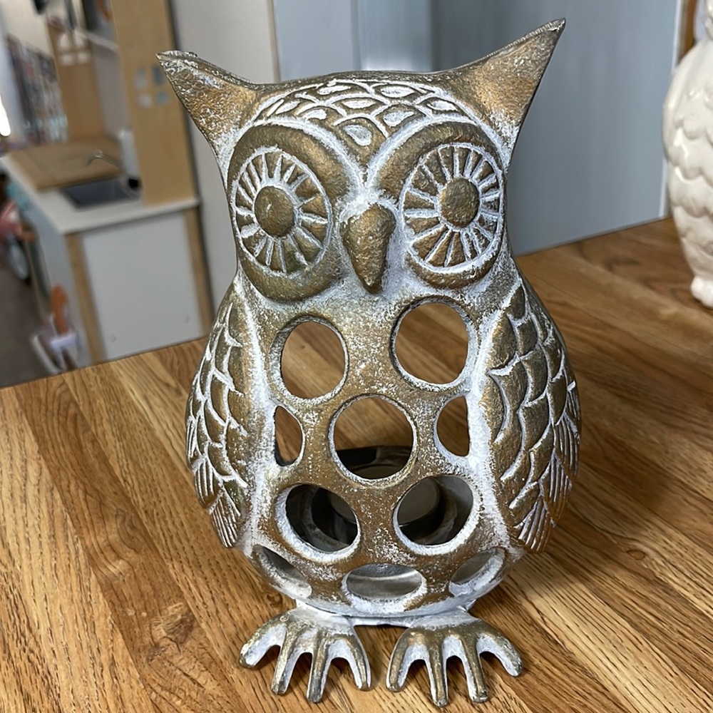 Owl Tea Light Holder